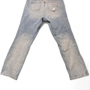 Torrid Blue boyfriend straight  vintage stretch  Fit Jeans with Distressing